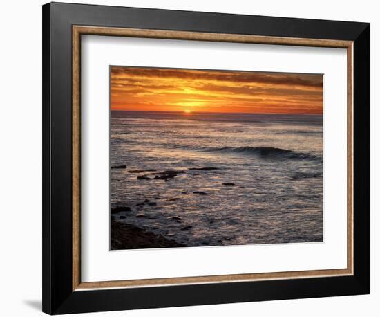 USA, California, La Jolla, Sunset from Boomer Beach-Ann Collins-Framed Photographic Print