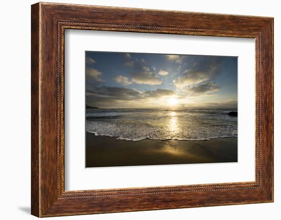 USA, California, La Jolla. Sunset over beach.-Jaynes Gallery-Framed Photographic Print