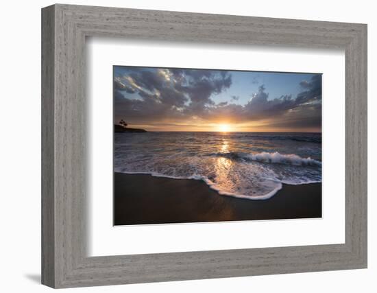 USA, California, La Jolla. Sunset over beach.-Jaynes Gallery-Framed Photographic Print