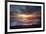 USA, California, La Jolla. Sunset over beach.-Jaynes Gallery-Framed Premium Photographic Print