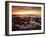 USA, California, La Jolla. Sunset over Tide Pools at Coast Blvd. Park-Ann Collins-Framed Photographic Print