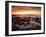 USA, California, La Jolla. Sunset over Tide Pools at Coast Blvd. Park-Ann Collins-Framed Photographic Print