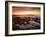 USA, California, La Jolla. Sunset over Tide Pools at Coast Blvd. Park-Ann Collins-Framed Photographic Print