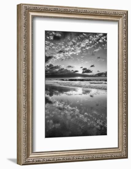 USA, California, La Jolla. Sunset reflections at Marine St. Beach-Ann Collins-Framed Photographic Print