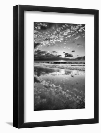 USA, California, La Jolla. Sunset reflections at Marine St. Beach-Ann Collins-Framed Photographic Print