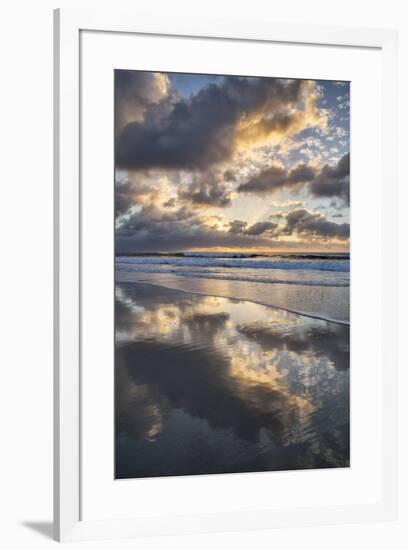 USA, California, La Jolla. Sunset reflections at Marine Street Beach-Ann Collins-Framed Photographic Print