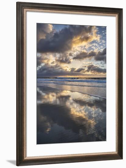 USA, California, La Jolla. Sunset reflections at Marine Street Beach-Ann Collins-Framed Photographic Print