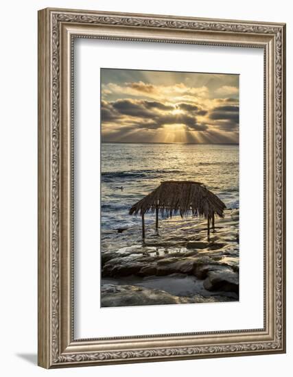 USA, California, La Jolla. Surf Shack at Windansea Beach-Ann Collins-Framed Photographic Print