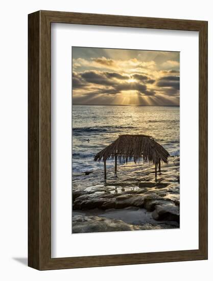 USA, California, La Jolla. Surf Shack at Windansea Beach-Ann Collins-Framed Photographic Print