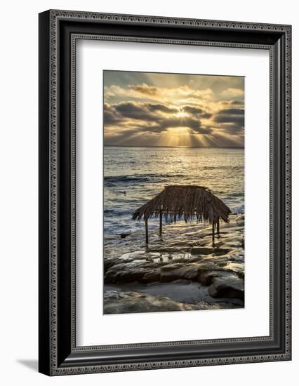 USA, California, La Jolla. Surf Shack at Windansea Beach-Ann Collins-Framed Photographic Print