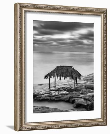 USA, California, La Jolla. Surf shack at Windansea Beach-Ann Collins-Framed Photographic Print