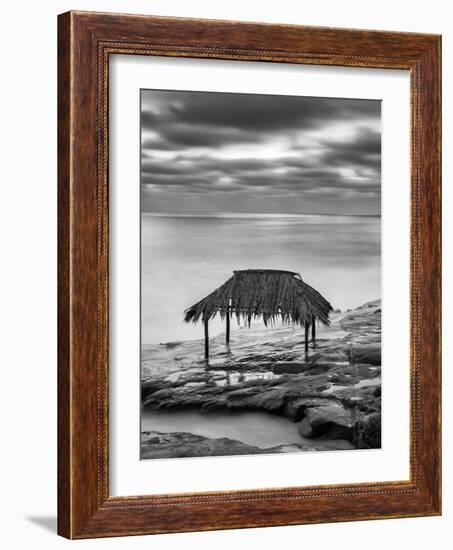 USA, California, La Jolla. Surf shack at Windansea Beach-Ann Collins-Framed Photographic Print