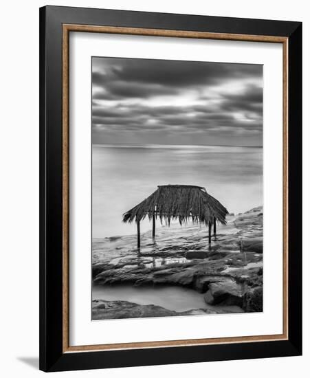 USA, California, La Jolla. Surf shack at Windansea Beach-Ann Collins-Framed Photographic Print