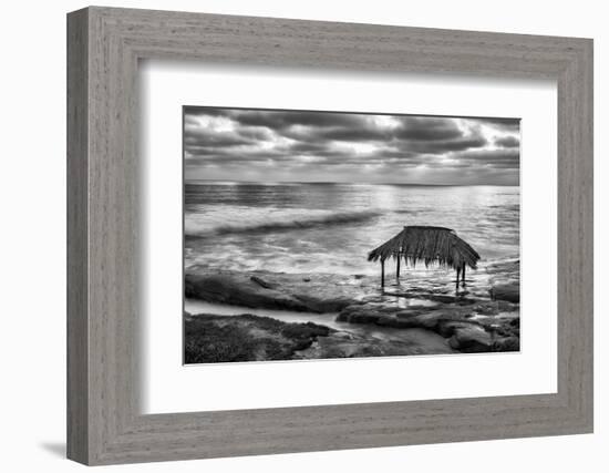 USA, California, La Jolla. Surf Shack at Windansea Beach-Ann Collins-Framed Photographic Print