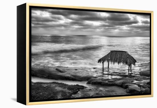 USA, California, La Jolla. Surf Shack at Windansea Beach-Ann Collins-Framed Premier Image Canvas