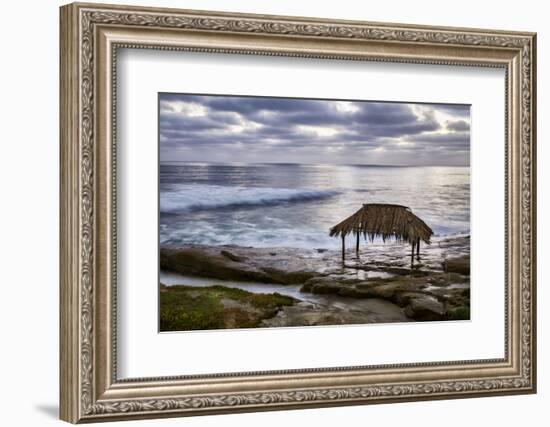 USA, California, La Jolla. Surf Shack at Windansea Beach-Ann Collins-Framed Photographic Print