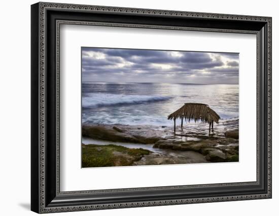 USA, California, La Jolla. Surf Shack at Windansea Beach-Ann Collins-Framed Photographic Print