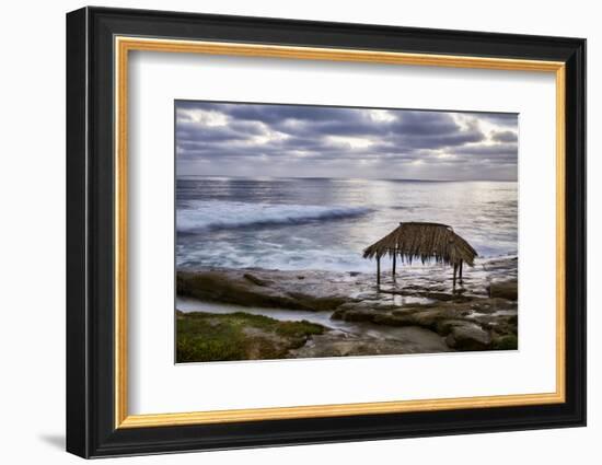 USA, California, La Jolla. Surf Shack at Windansea Beach-Ann Collins-Framed Photographic Print