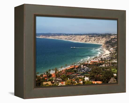 USA, California, La Jolla. View of La Jolla Shores and Scripps Pier-Ann Collins-Framed Premier Image Canvas