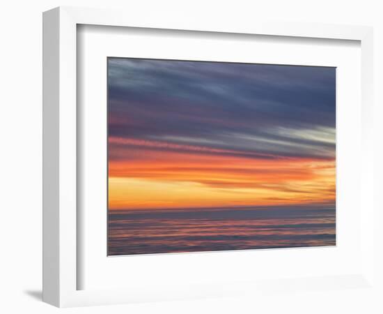 USA, California, La Jolla. Vivid sunset with blur-Ann Collins-Framed Photographic Print