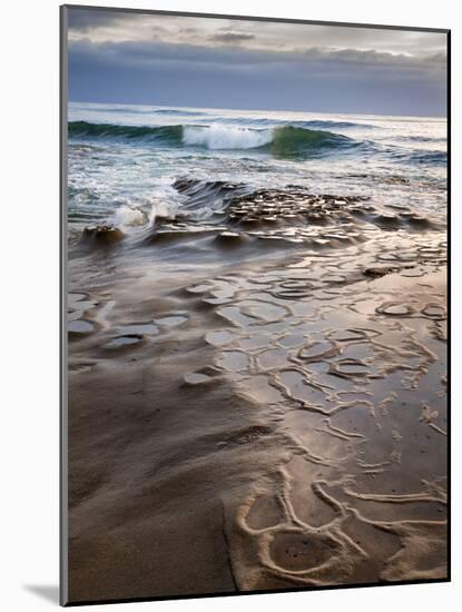 USA, California, La Jolla, Wave Breaking Toward Tide Pools at Coast Blvd-Ann Collins-Mounted Photographic Print