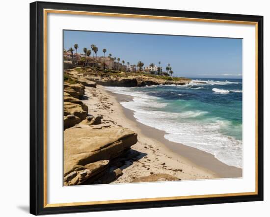 USA, California, La Jolla, Wipeout Beach-Ann Collins-Framed Photographic Print