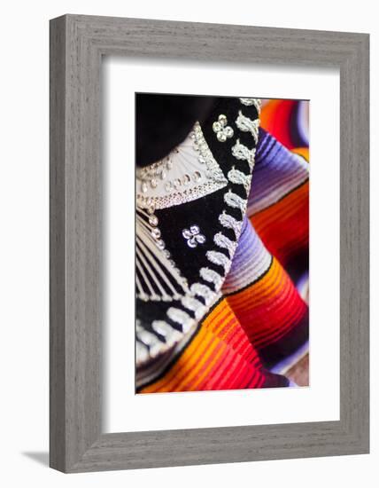 USA, California, Los Angeles, detail of Mexican sombrero hat-Merrill Images-Framed Photographic Print