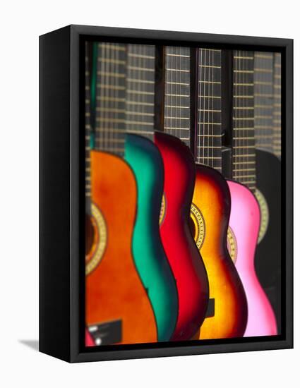 USA, California, Los Angeles, El Pueblo De Los Angeles, Guitars-Alan Copson-Framed Premier Image Canvas