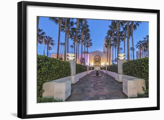 USA, California, Los Angeles, Union Station at Dawn-Rob Tilley-Framed Photographic Print