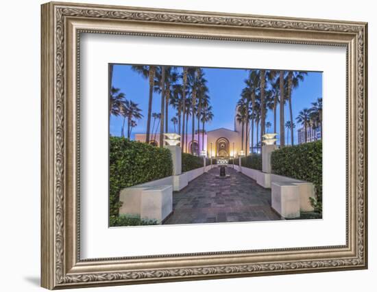 USA, California, Los Angeles, Union Station at Dawn-Rob Tilley-Framed Photographic Print