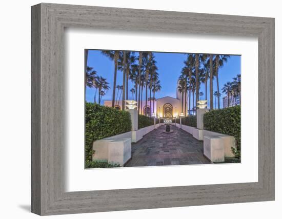 USA, California, Los Angeles, Union Station at Dawn-Rob Tilley-Framed Photographic Print