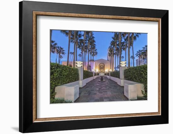 USA, California, Los Angeles, Union Station at Dawn-Rob Tilley-Framed Photographic Print