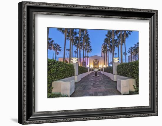 USA, California, Los Angeles, Union Station at Dawn-Rob Tilley-Framed Photographic Print