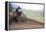 USA, California, Mammoth Lakes. Blur of motocross racer.-Jaynes Gallery-Framed Premier Image Canvas