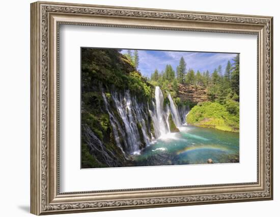 USA, California, McArthur-Burney Falls Memorial State Park. Burney Falls along Burney Creek-Christopher Reed-Framed Photographic Print