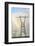 USA, California. Mojave Desert, Antelope Valley, rainbow and Transmission Line from solar farm-Alison Jones-Framed Photographic Print