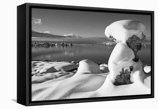 USA, California, Mono Lake. Snow-Covered Tufa-Dennis Flaherty-Framed Premier Image Canvas