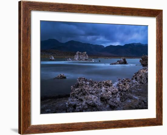 USA, California, Mono Lake. Tufas after Dusk-Ann Collins-Framed Photographic Print