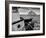 USA, California, Morro Bay, Fishing Boat Pointing at Morro Rock-Ann Collins-Framed Photographic Print