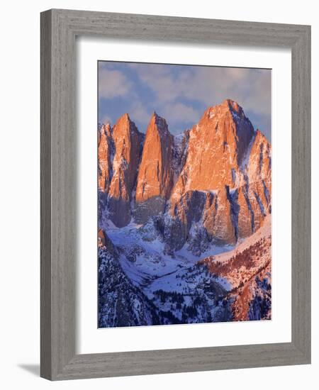 USA, California, Mt. Whitney. Mountain landscape in winter.-Jaynes Gallery-Framed Photographic Print