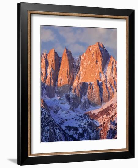 USA, California, Mt. Whitney. Mountain landscape in winter.-Jaynes Gallery-Framed Photographic Print