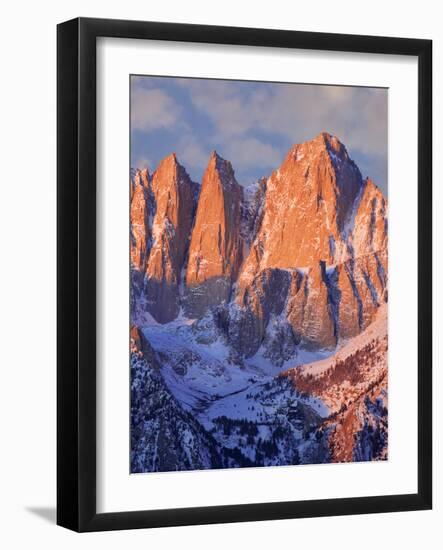 USA, California, Mt. Whitney. Mountain landscape in winter.-Jaynes Gallery-Framed Photographic Print