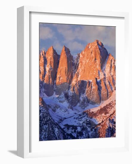 USA, California, Mt. Whitney. Mountain landscape in winter.-Jaynes Gallery-Framed Photographic Print