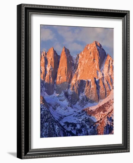 USA, California, Mt. Whitney. Mountain landscape in winter.-Jaynes Gallery-Framed Photographic Print