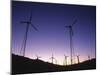 USA, California, Palm Springs, View of Wind Turbines at Sunset-Zandria Muench Beraldo-Mounted Photographic Print