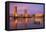 USA, California, Sacramento. Sacramento River and Tower Bridge at sunset.-Jaynes Gallery-Framed Premier Image Canvas