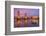 USA, California, Sacramento. Sacramento River and Tower Bridge at sunset.-Jaynes Gallery-Framed Photographic Print