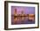 USA, California, Sacramento. Sacramento River and Tower Bridge at sunset.-Jaynes Gallery-Framed Photographic Print