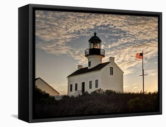 USA, California, San Diego. Old Point Loma Lighthouse at Cabrillo National Monument-Ann Collins-Framed Premier Image Canvas