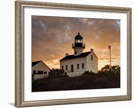 USA, California, San Diego, Old Point Loma Lighthouse at Cabrillo National Monument-Ann Collins-Framed Photographic Print